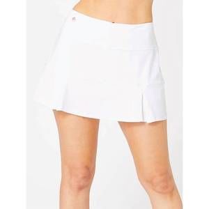 NEW CROSS COURT essentials border skirt in white